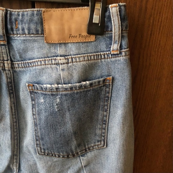 Free People Two Toned Distressed Jeans - Picture 7 of 7